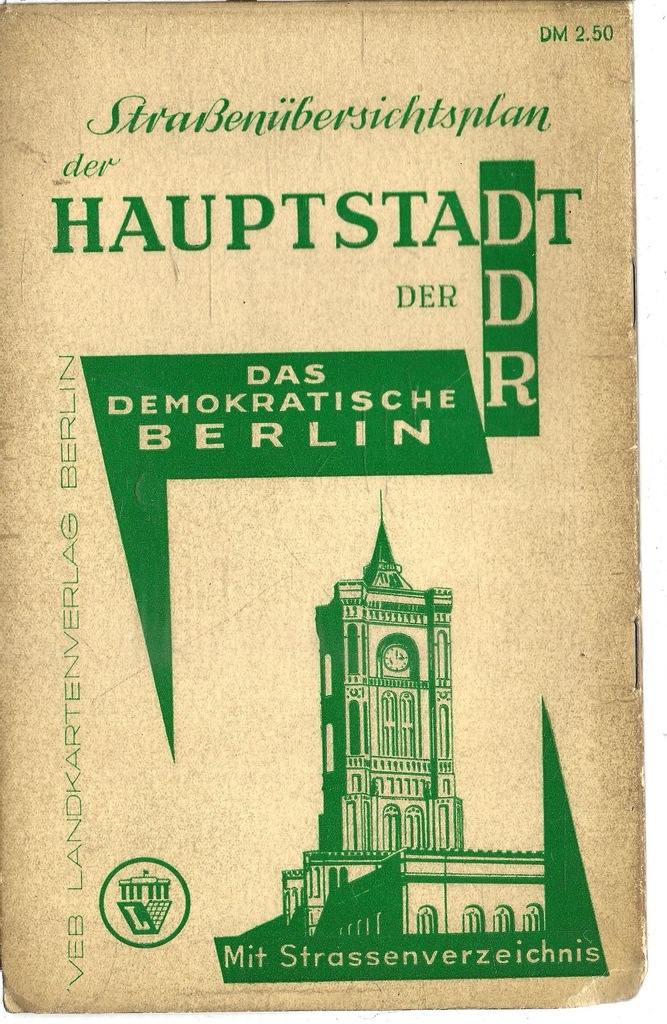 Stara mapa Berlin Wschodni NRD 1963 d10