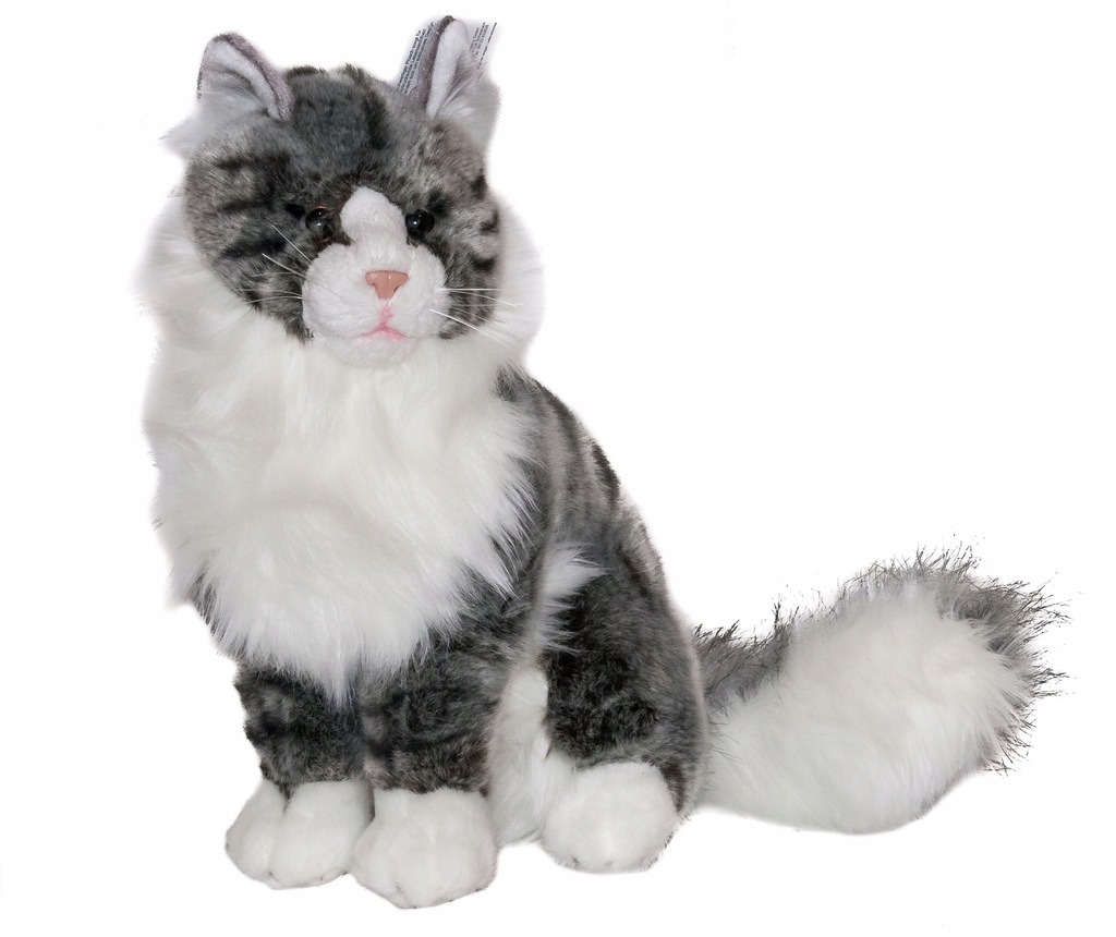 KOT MAINE COON (Majkun) pluszowy - jak żywy DUŻY