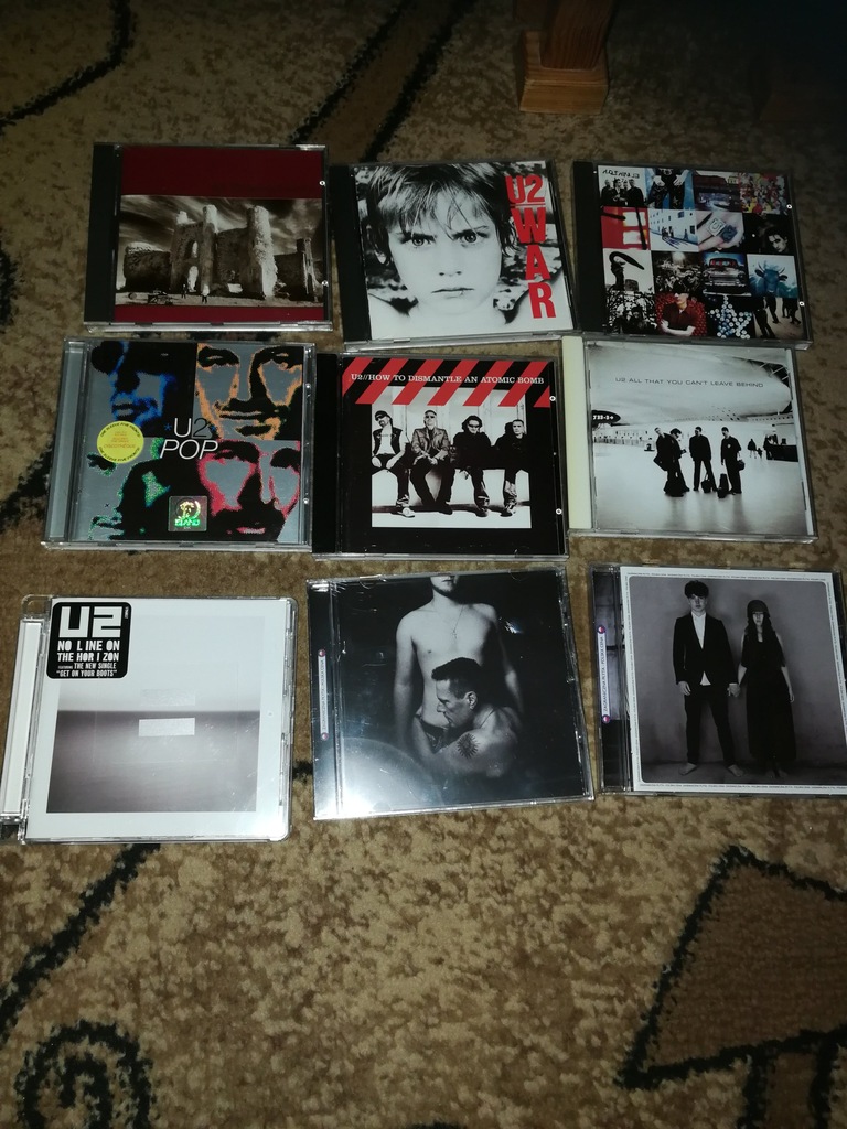 9 CD U2 DYSKOGRAFIA !!!!!!!!!!!!!