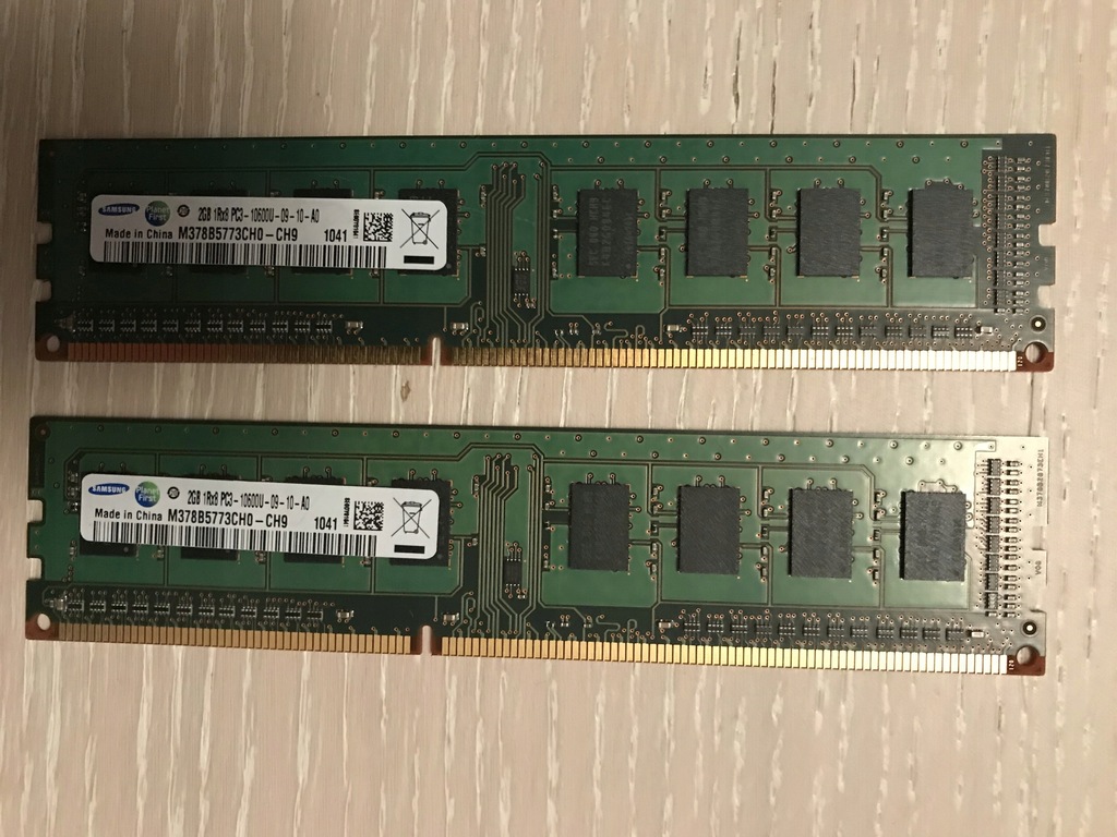Pamięć RAM SAMSUNG 2x2GB PC3-10600U DDR3 1333MHz