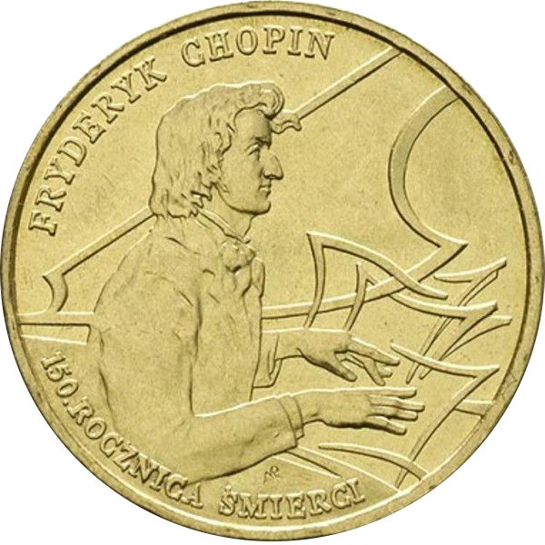 Moneta okazjonalna 2 zł Fryderyk Chopin 1999