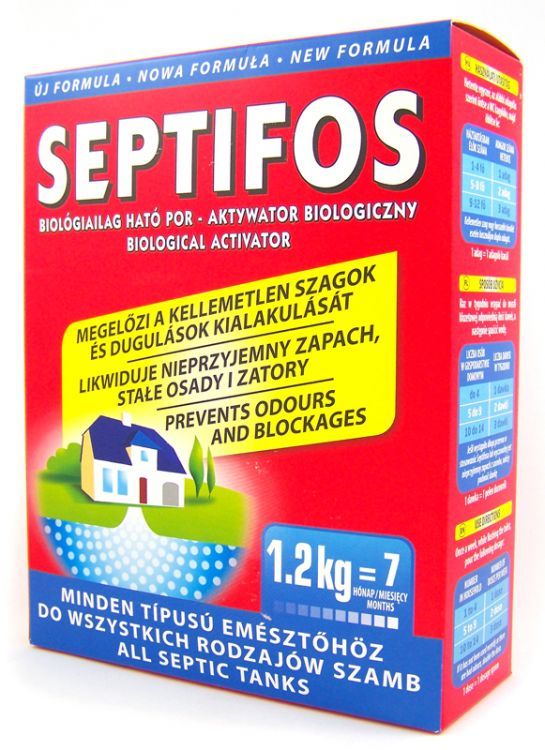 SEPTIFOS preparat bakterie do szamba WC 1,2 kg