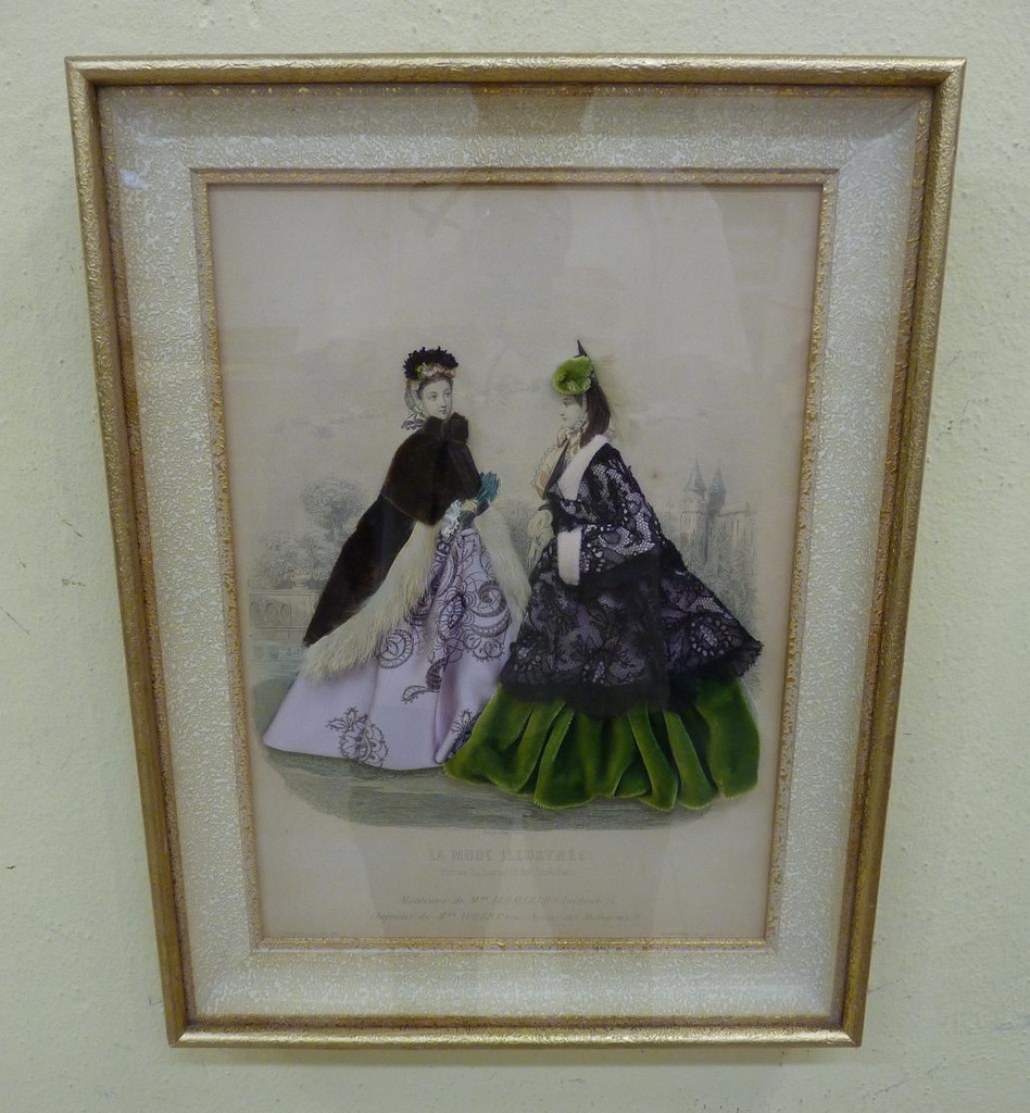 STYLOWY OBRAZ WITRYNA MODA PARYSKA 1863r.