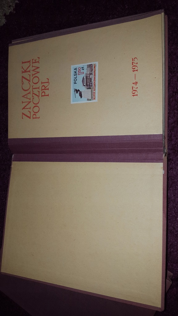 Klaser Jubileuszowy Tom XI 1974-75 +znaczki czyste