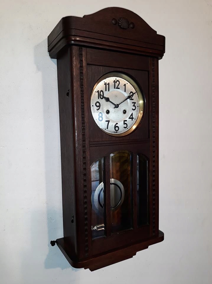 JUNGHANS Piękny Zabytkowy Zegar wiszący 1914 roku!