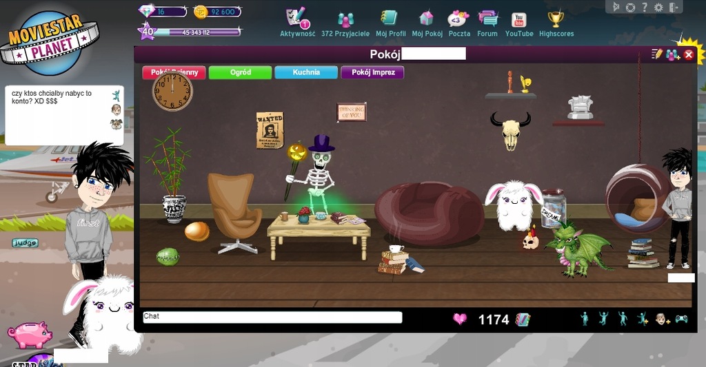 KONTO MOVIESTARPLANET MSP 40LVL DIAMENTY VIP