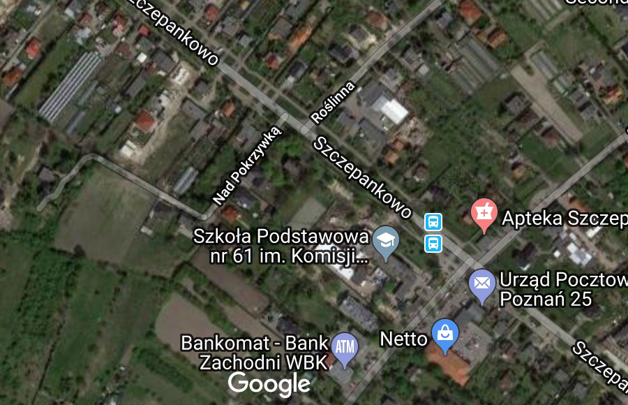 Działka Poznań SZCZEPANKOWO Centrum