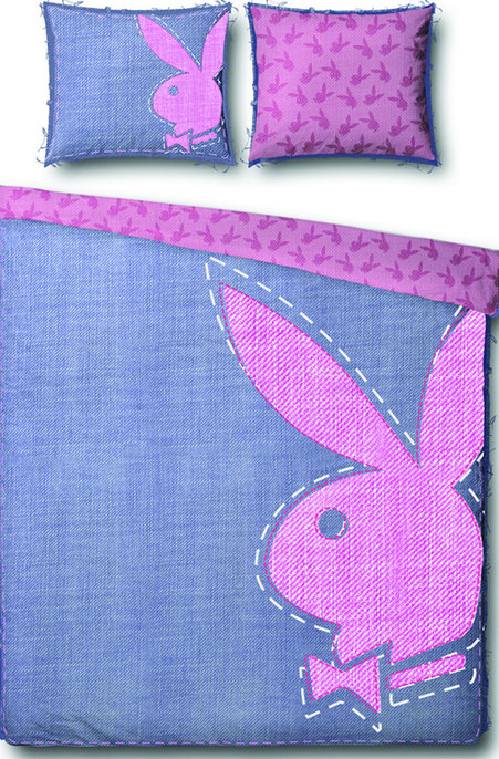 POSCIEL PLAYBOY KRÓLICZEK 200x200 BAWEŁNA 100%