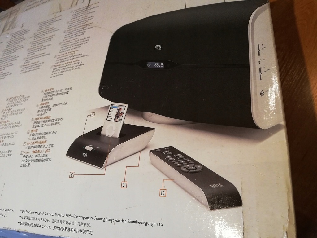 Radio ALTEC LANSING M812+ IPOD bezprzewodowe OKAZJ