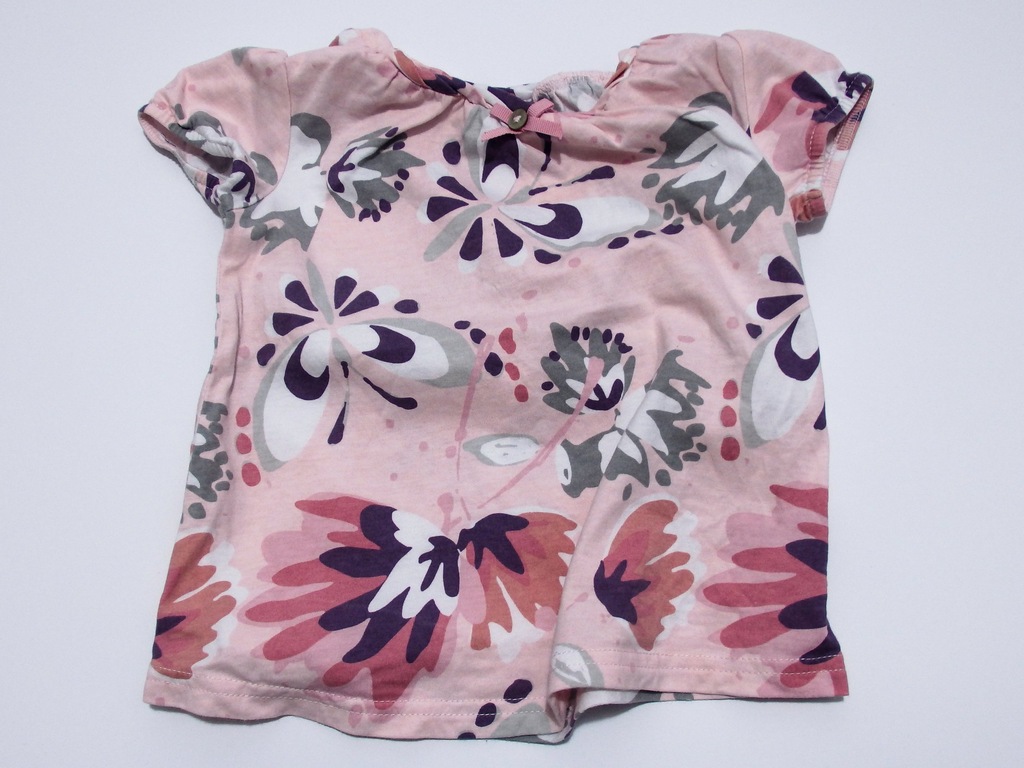 NEXT Koszulka, krótki rękaw w kwiatuszki  80 9-12 