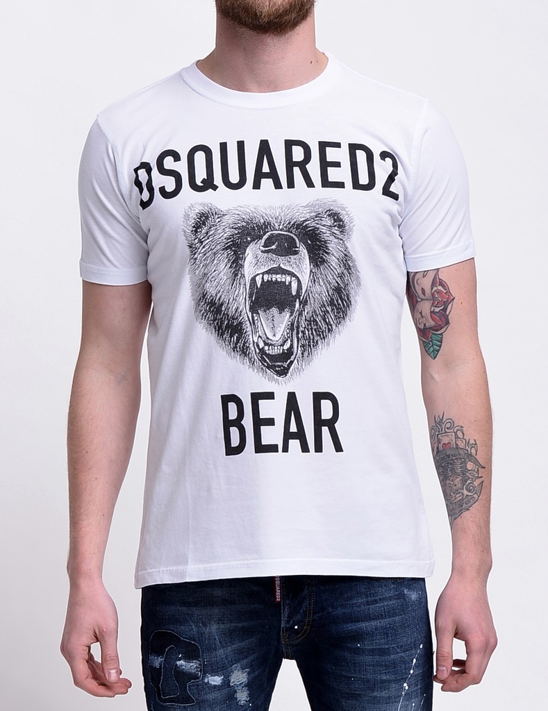 Koszulka T-Shirt Dsquared Caten Bear Slim M