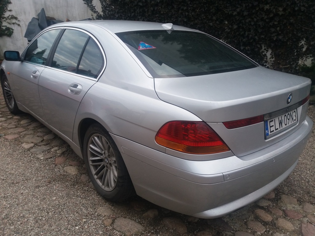 BMW E65 3.0D srebrna skóra,tempomat, rolety ŁÓDŹ