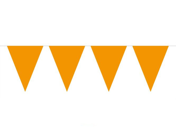 Baner flagi pomarańczowy 10m Girlanda Urodziny