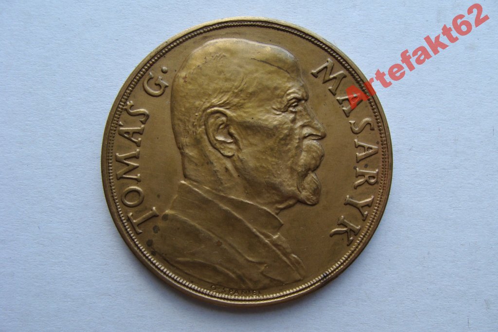 PREZYDENT TOMAS G.MASARYK przedw. MEDAL 1935 sygn.