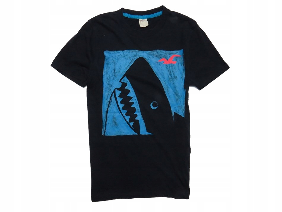 HOLLISTER shark koszulka rekin t-shirt L