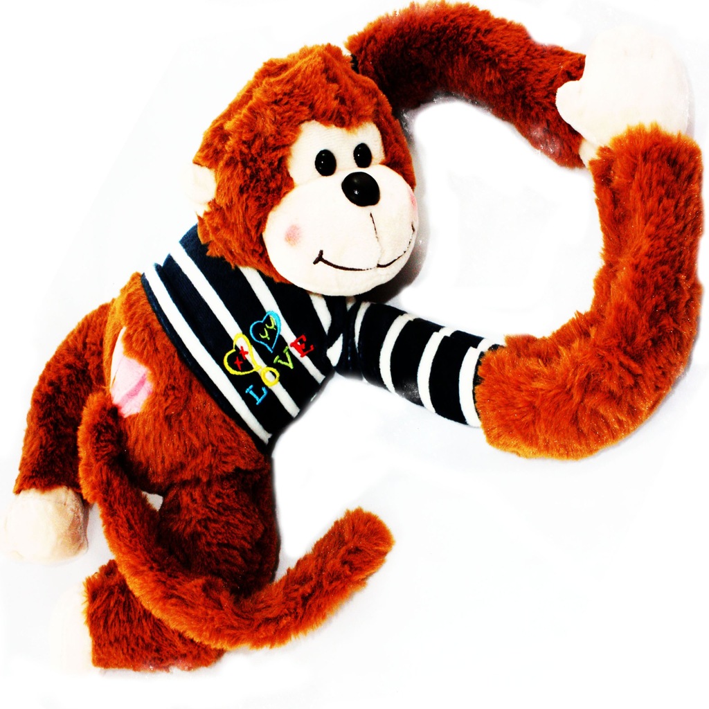 MAŁPKA MASKOTKA RĘCE RZEPY MAŁPA 70CM E0574 EMAJ