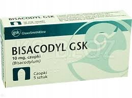 Bisacodyl GSK (bisakodyl) - czopki 10 sztuk opak.