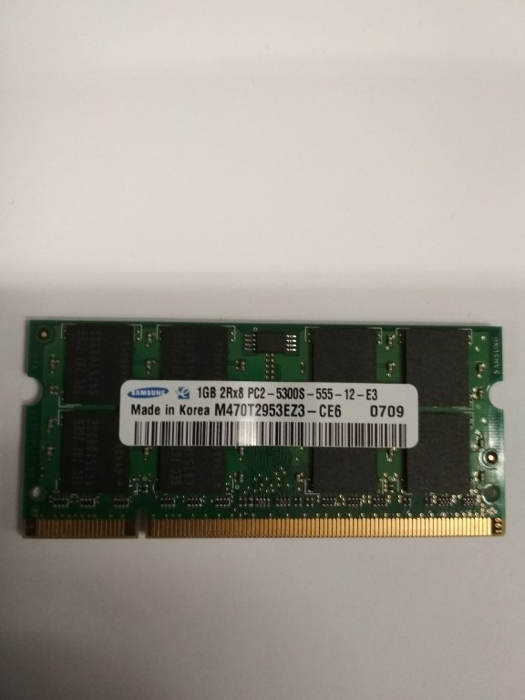 Pamięć RAM Samsung 1gb DDR2 PC5300 667 MHz