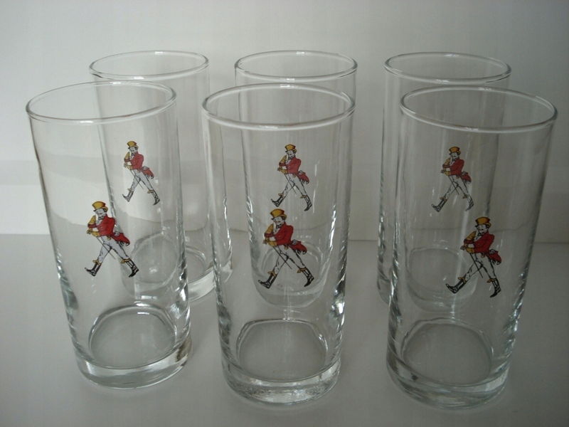 ZESTAW 6szt. szklanek JOHNNIE WALKER whisky drinki