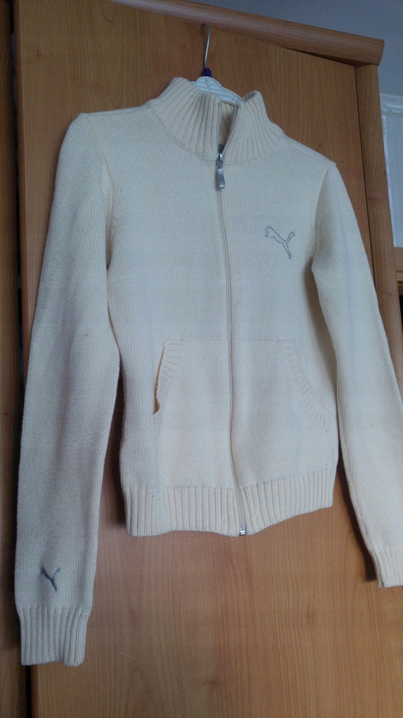 Sweter PUMA rozmiar S waniliowy ciepły BCM