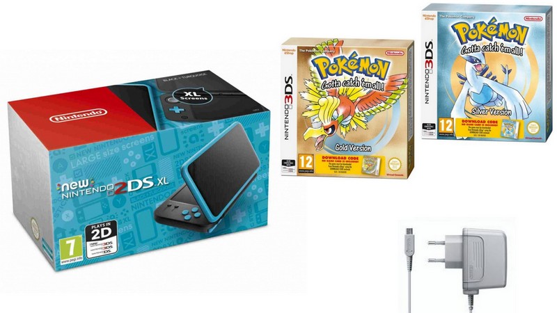 New Nintendo 2DS XL Black&Turquoise + Pokemon - 7679162382 - oficjalne ...