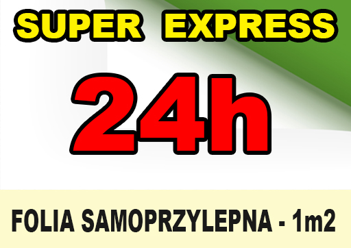 Folia Samoprzylepna Monomeryczna 1440DPI 1m2 24h !