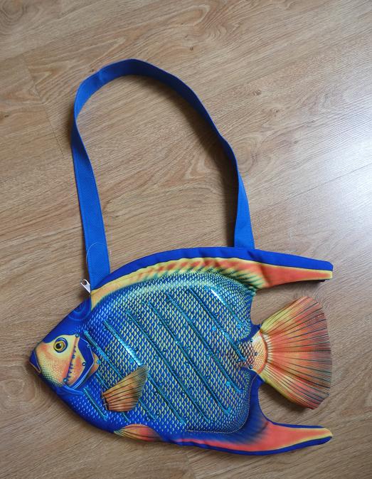 TOREBKA RYBKA NA RAMIĘ CEKINY