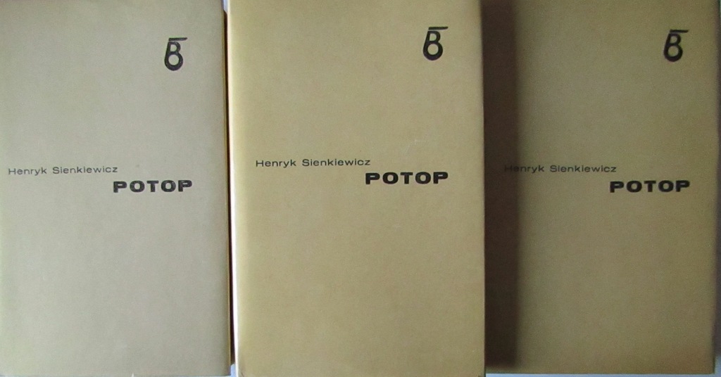 + HENRYK SIENKIEWICZ POTOP TOM 1-3 BELLONA
