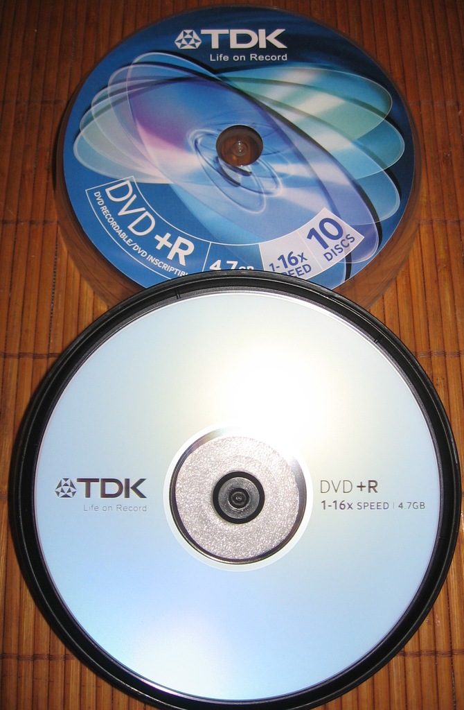 TDK DVD+R 4.7 Gb 1-16x Speed Spindell