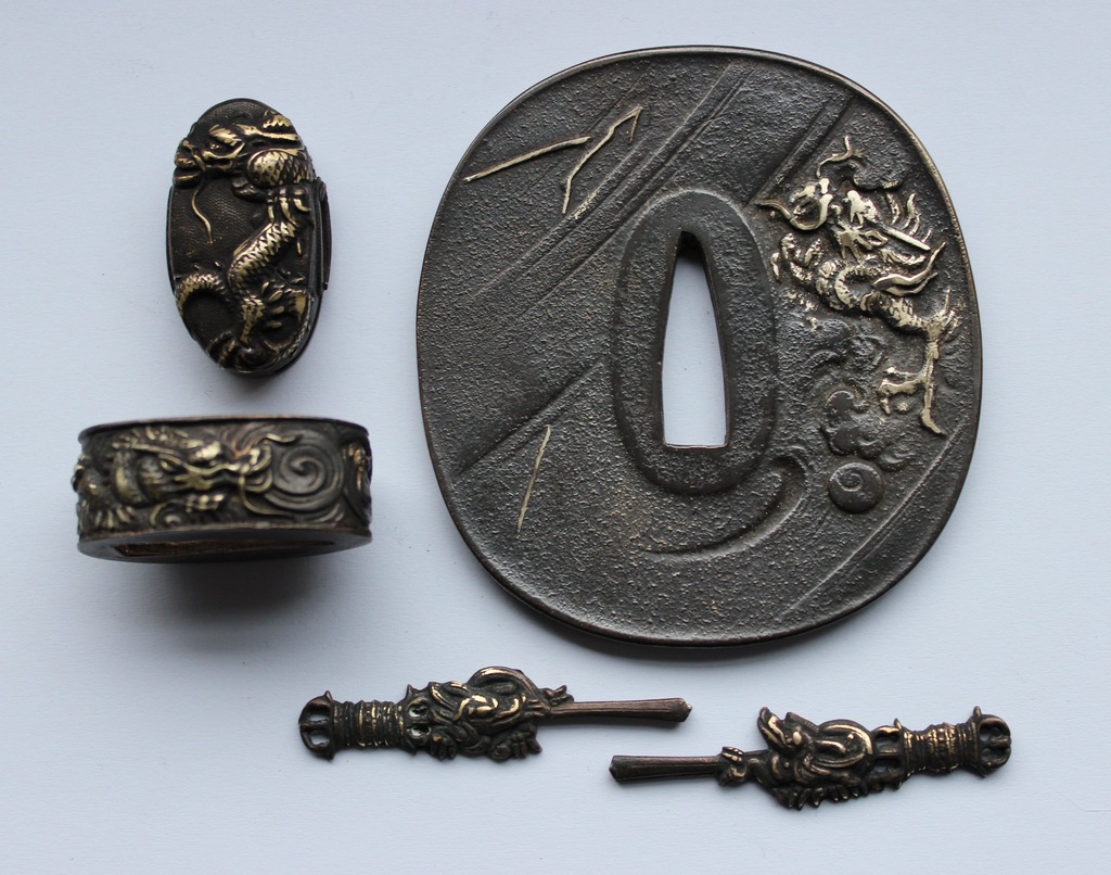 katana wakizashi tsuba fuchi kashira menuki