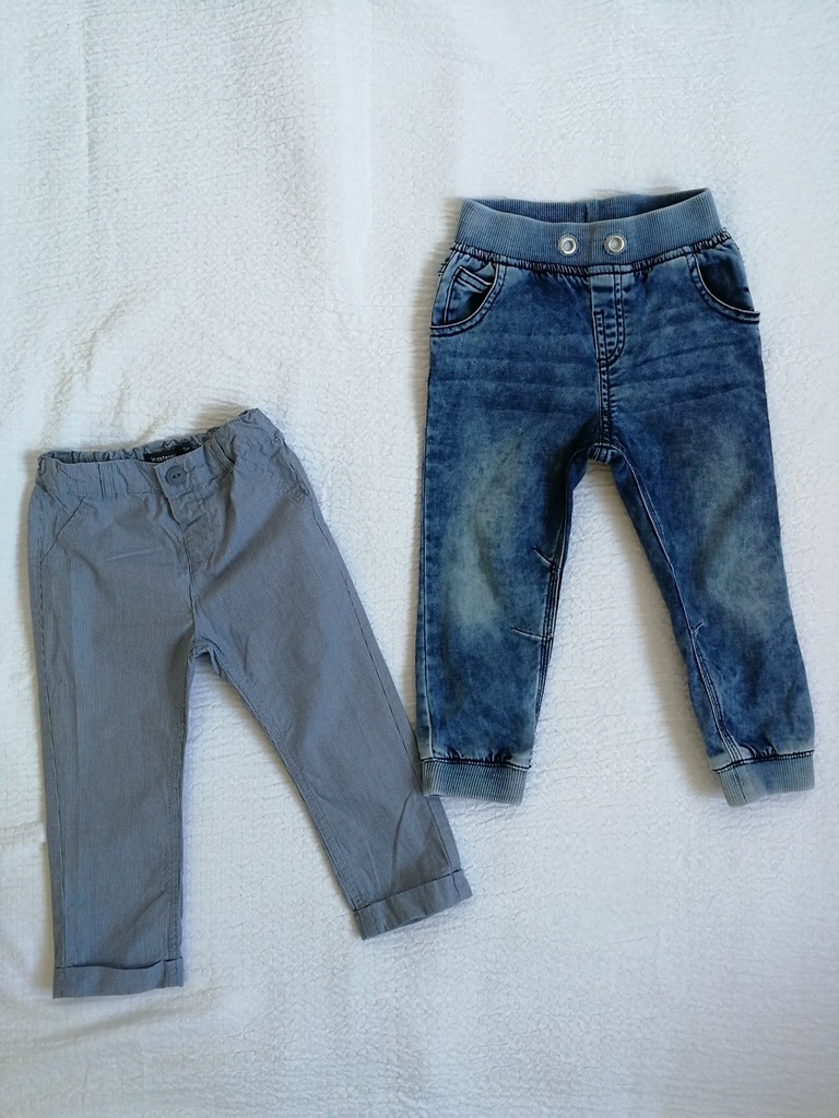 Spodnie letnie dla chłopca rozm. 92 jeansy F&F