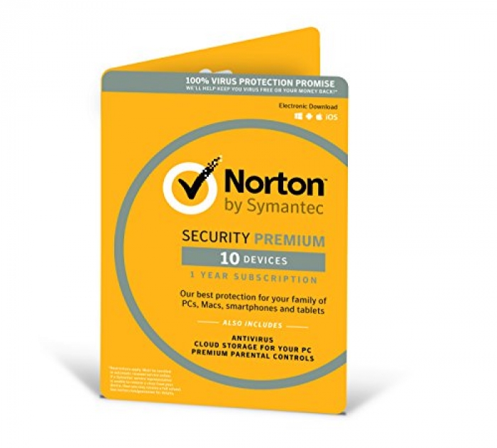 Norton Security Premium 3.0 - 25GB, 1 User, 10 Dev