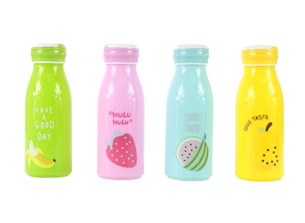 SZKLANY BIDON BUTELKA NA WODĘ 300 ML BANAN 224314