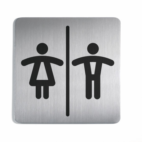 Piktogram symbol WC damskie/męskie Durable 4958
