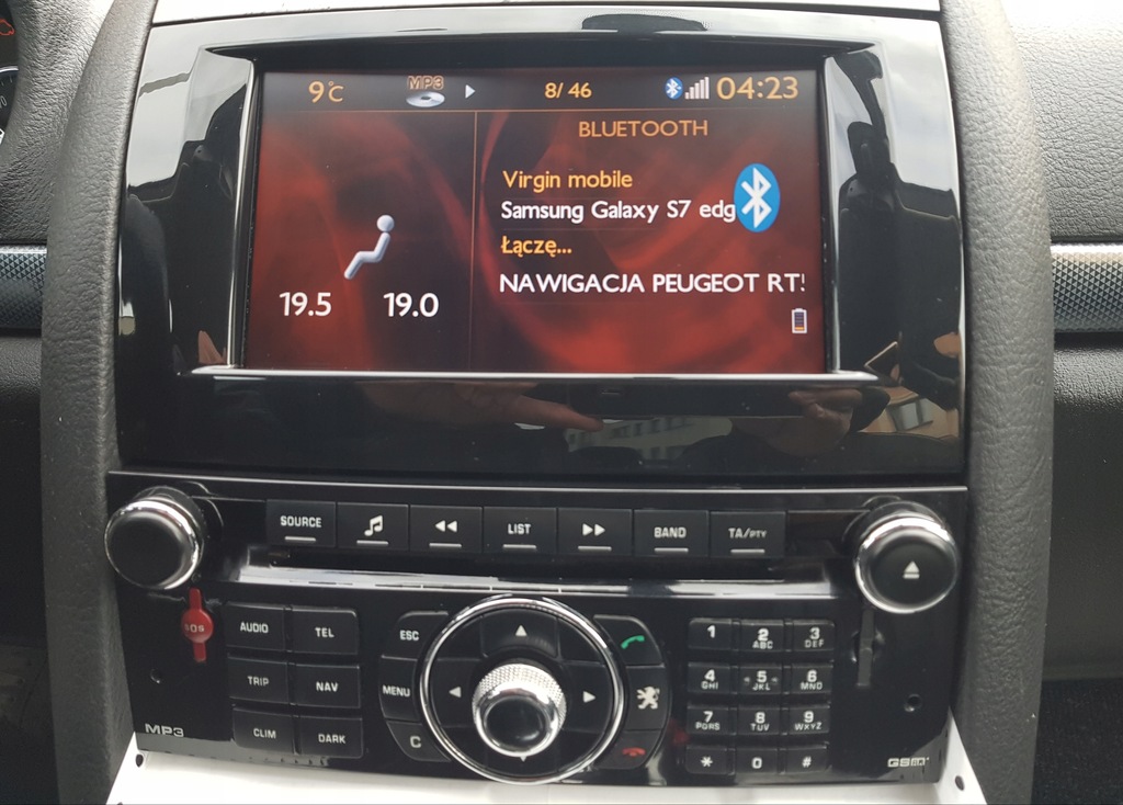 Nawigacja Peugeot 407 RT5 Bluetooth komplet 7681284860