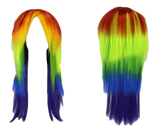 PERUKA COSPLAY KUCYK PONY RAINBOW DASH