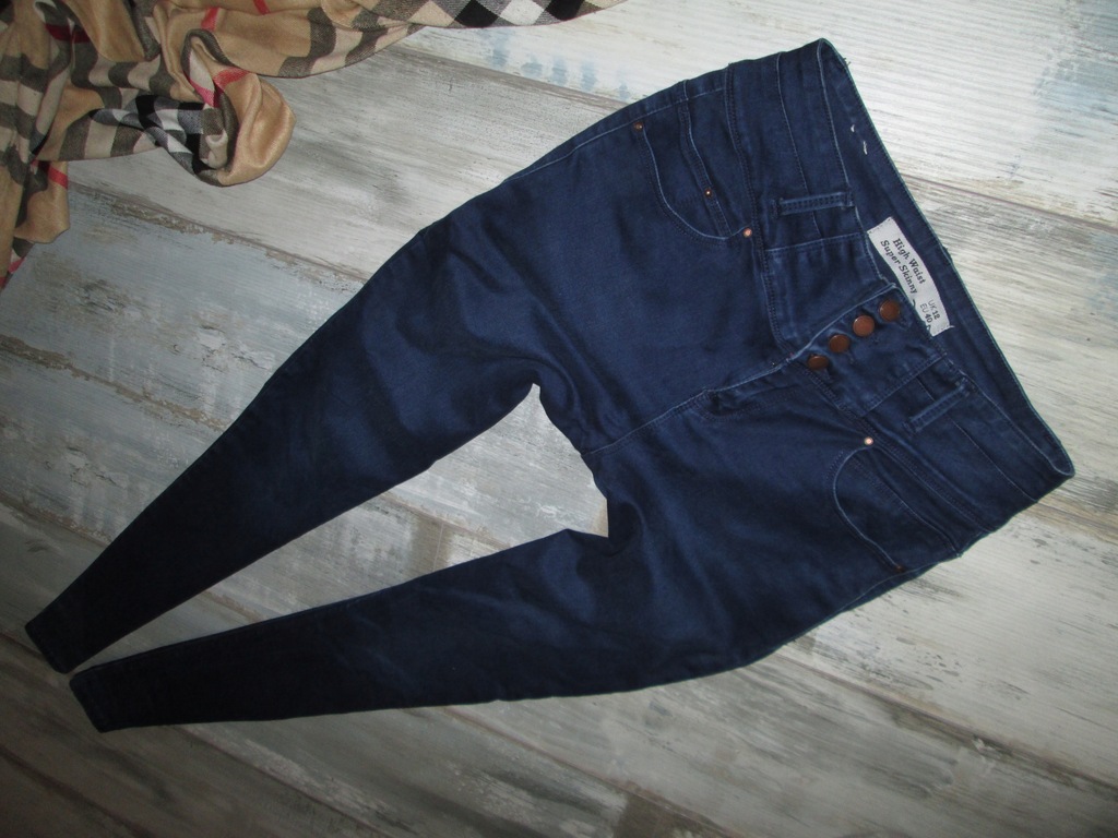 New Look - wysoki stan rurki jeans spodnie - 40/L