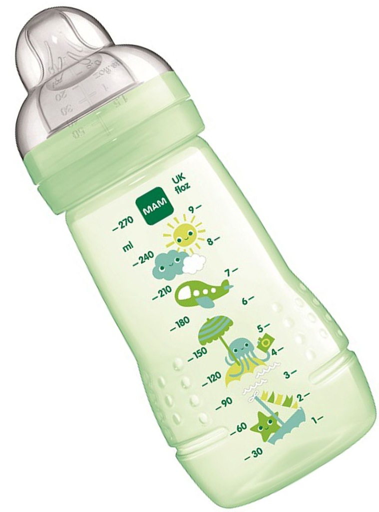 MAM BABY Butelka niemowlęca 270 ml 2+ zielona