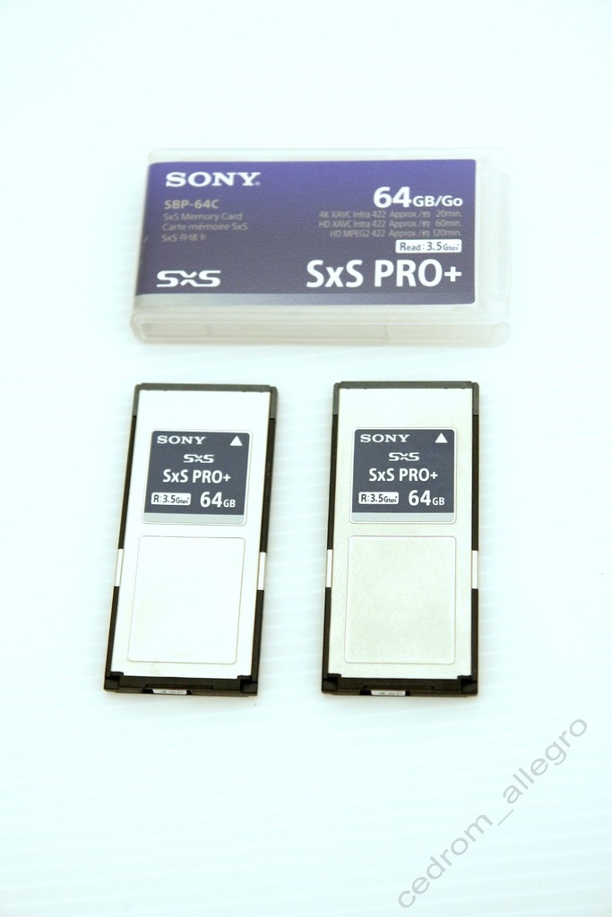 zestaw kart Sony 64GB SxS PRO+ (SBP-64C)