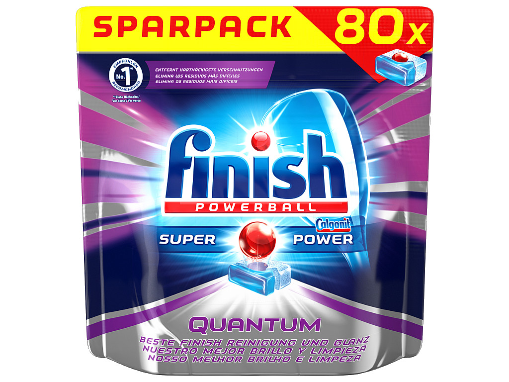 Finish Quantum Tabletki Zmywarki 80szt DE NIEMCHEM 7051942943 oficjalne archiwum Allegro