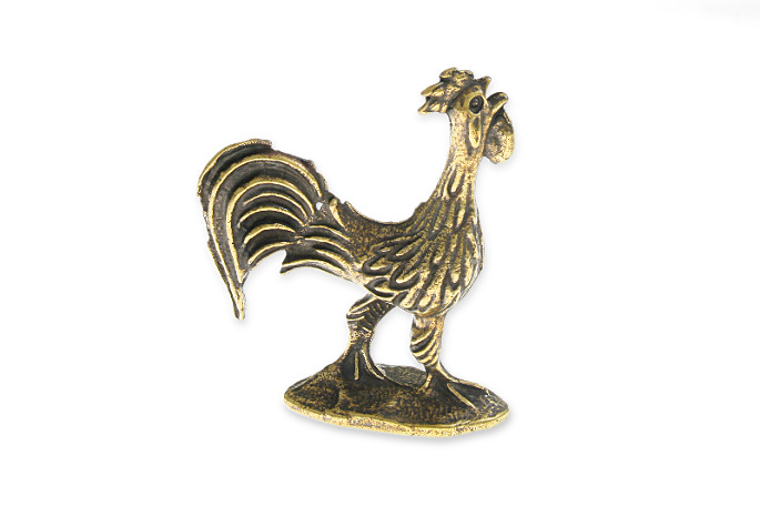 FIGURKA DUMNY KOGUT SYMBOL PŁODNOŚCI ZŁOTY aj1463
