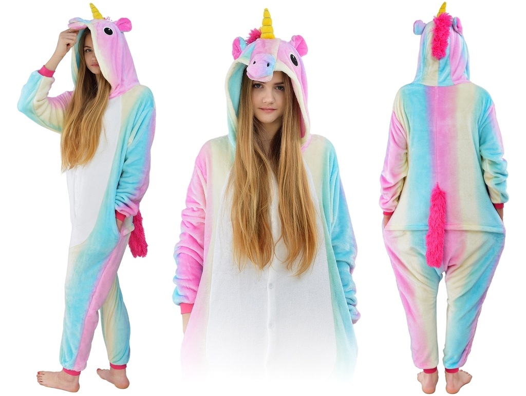 PIŻAMA JEDNOROŻEC PASTELOWY KIGURUMI UNICORN - M