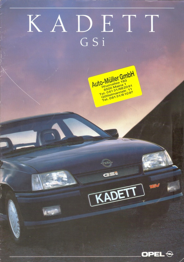 Prospekt OPEL KADETT GSI