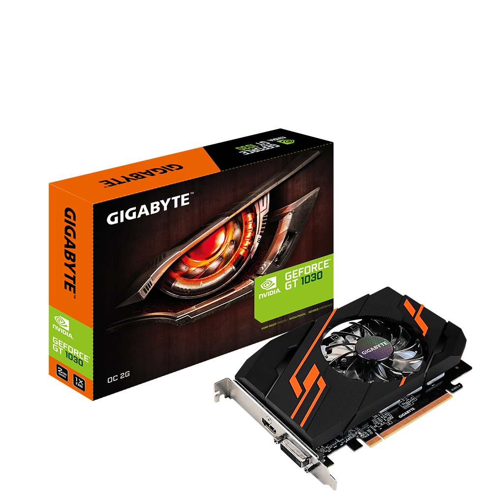 Karta Graficzna GIGABYTE GT 1030 2GB OC HDMI DVI