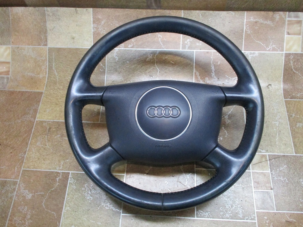 AUDI A4 B6 KIEROWNICA SKÓRA SKÓRZANA GRANATOWA