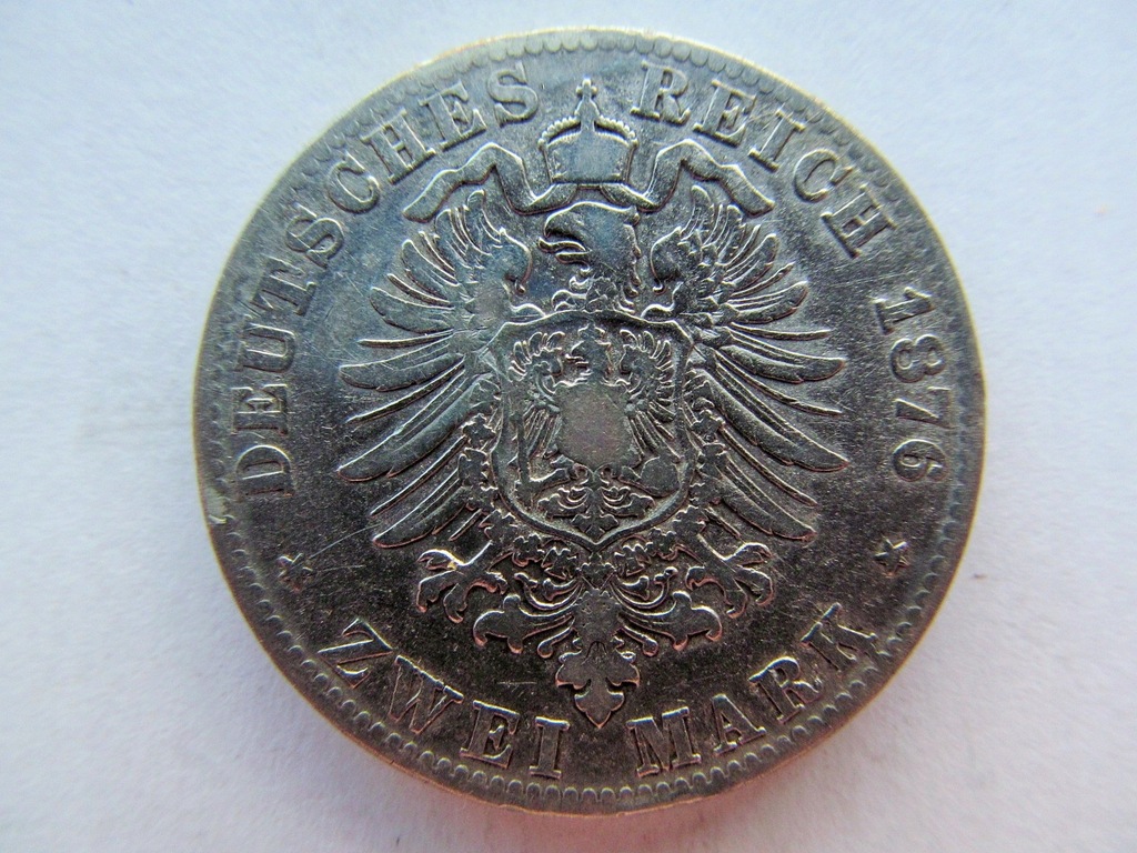 2 marki Preussen 1876 C, Wilhelm.