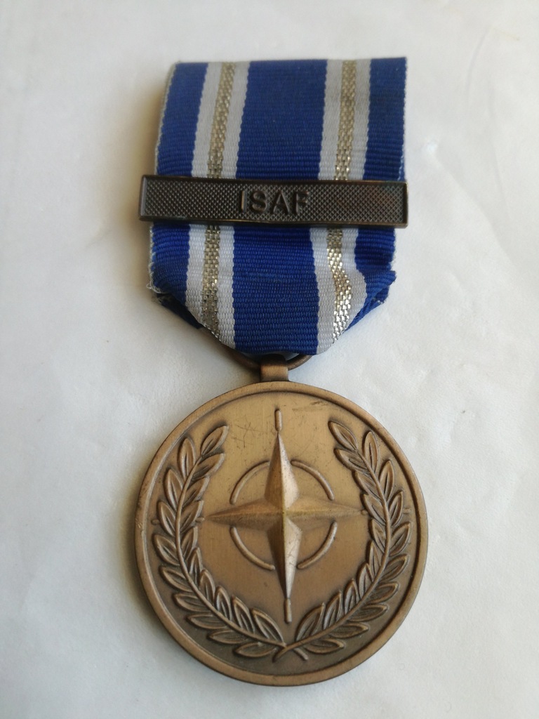USA NATO Service Medal z okuciem ISAF .