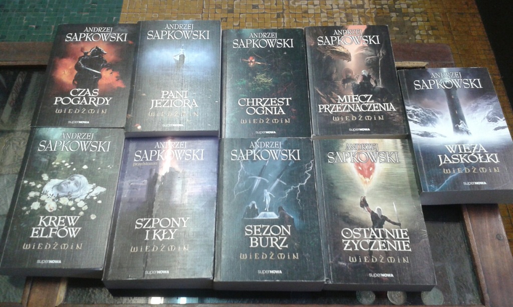 SAPKOWSKI WIEDZMIN KOMPLET TOM 1 - 9
