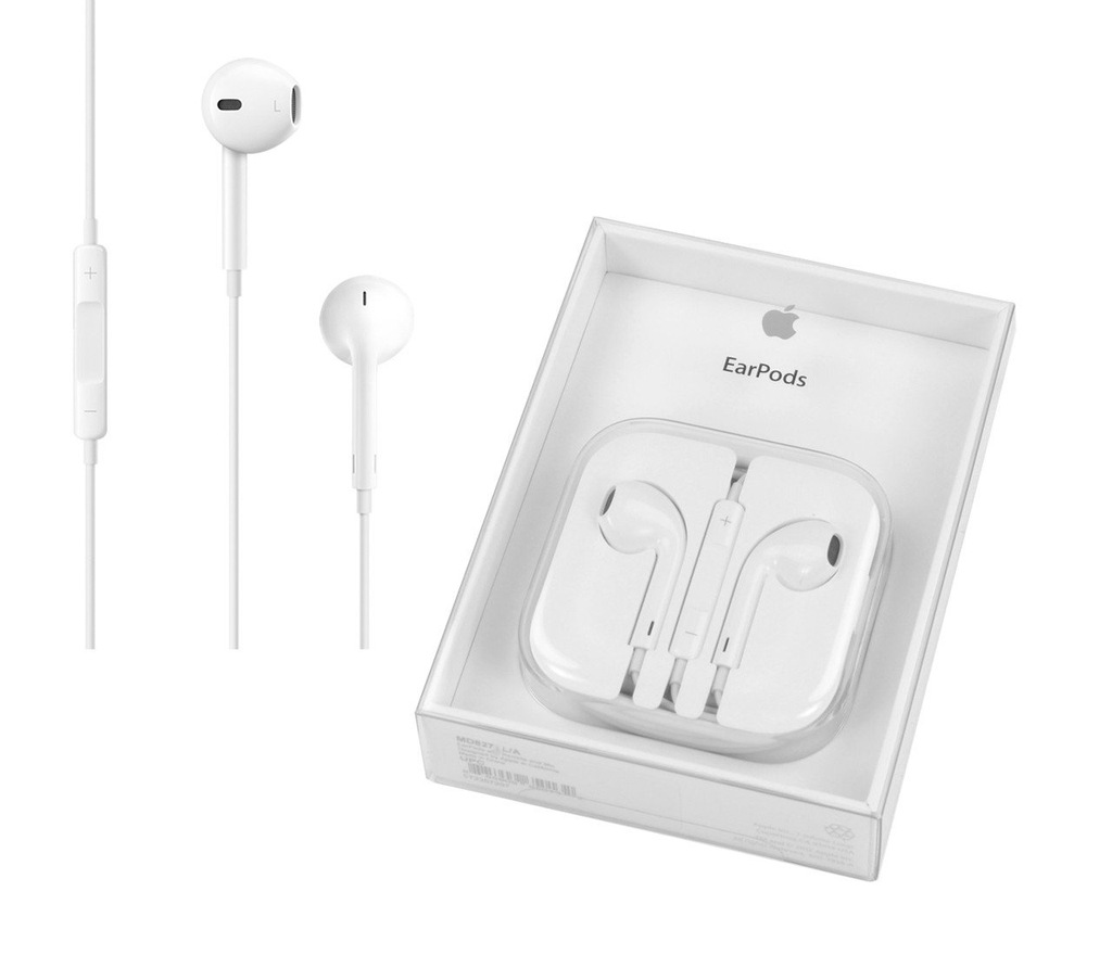 Oryginalne Słuchawki Apple EarPods MD827FE/