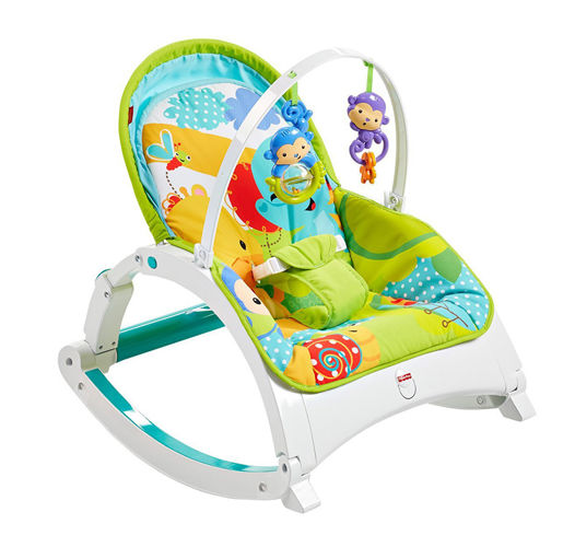 FOTELIK BUJACZEK OD NIEMOWLAKA LEŻAK FISHER PRICE